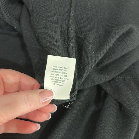 Brunella Gori Men's Merino Wool Black Full-Zip Cardigan Sweater Size L - Picture 8 of 10